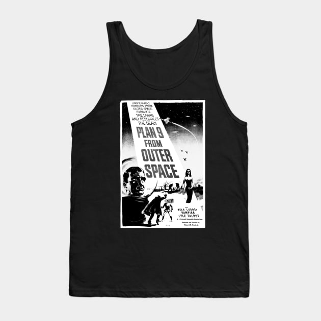 Plan 9 From Outer Space Tank Top by MondoDellamorto